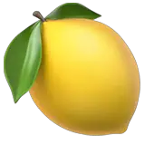 Lemon Emoji on Apple macOS and iOS iPhones