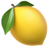 lemon Emoji apple