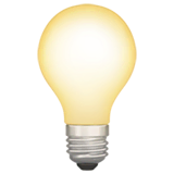 light-bulb Emoji apple