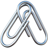 linked-paperclips Emoji apple