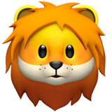 lion Emoji apple