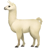 llama Emoji apple