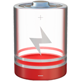 low-battery Emoji apple