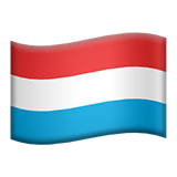 luxembourg Emoji apple