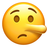 lying-face Emoji apple