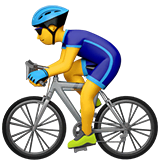 man-biking Emoji apple