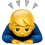 man-bowing Emoji apple
