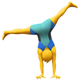 man-cartwheeling Emoji apple