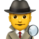 man-detective Emoji apple