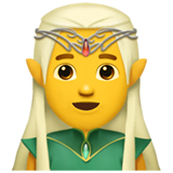 man-elf Emoji apple