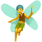 man-fairy Emoji apple