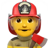 Man Firefighter Emoji on Apple macOS and iOS iPhones