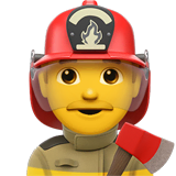 man-firefighter Emoji apple