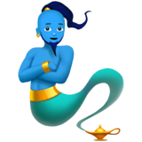 man-genie Emoji apple