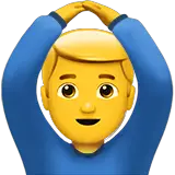 🙆‍♂️ Man Gesturing OK Emoji on Apple macOS and iOS iPhones