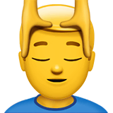 man-getting-massage Emoji apple