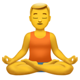 man-in-lotus-position Emoji apple