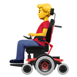 man-in-motorized-wheelchair Emoji apple