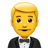 man-in-tuxedo Emoji apple
