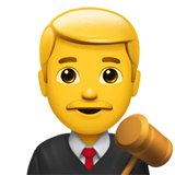 man-judge Emoji apple