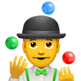 man-juggling Emoji apple