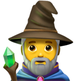 man-mage Emoji apple