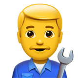 man-mechanic Emoji apple
