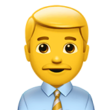 man-office-worker Emoji apple