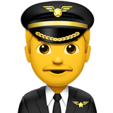 man-pilot Emoji apple