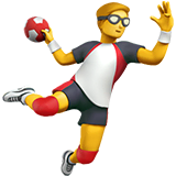 man-playing-handball Emoji apple