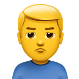 man-pouting Emoji apple