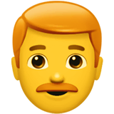 man-red-haired Emoji apple