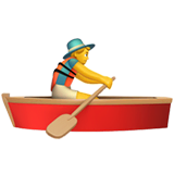 🚣‍♂️ Man Rowing Boat Emoji on Apple macOS and iOS iPhones