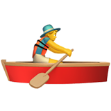 man-rowing-boat Emoji apple