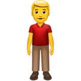 man-standing Emoji apple