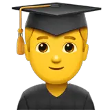 👨‍🎓 Man Student Emoji on Apple macOS and iOS iPhones