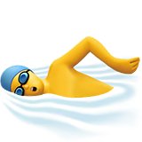man-swimming Emoji apple
