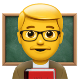 man-teacher Emoji apple