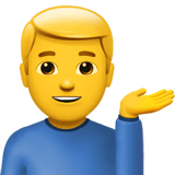 man-tipping-hand Emoji apple