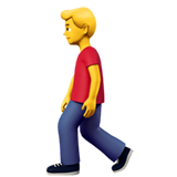 Man Walking Emoji on Apple macOS and iOS iPhones