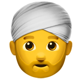 man-wearing-turban Emoji apple