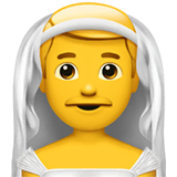 man-with-veil Emoji apple