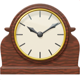 mantelpiece-clock Emoji apple
