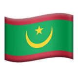 🇲🇷 Bandeira da Mauritânia Emoji nos Apple macOS e iOS iPhones