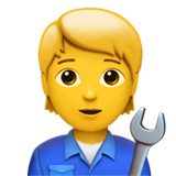 mechanic Emoji apple