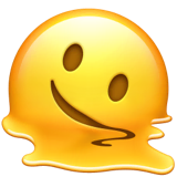 melting-face Emoji apple