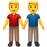 men-holding-hands Emoji apple