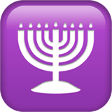 menorah Emoji apple