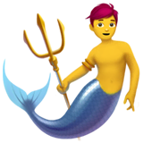 merman Emoji apple