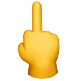 middle-finger Emoji apple